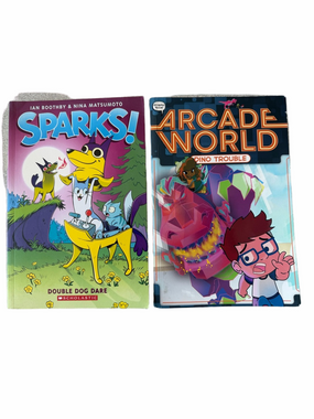 Scholastic Sparks! Arcade World Dino Trouble Graphic Novels Ages 8-12